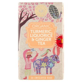 Ministry of Tea Organic Turmeric, Liquorice and Ginger Herbal 20 Tea Bags, 20 Pieces