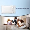Pizuna Luxurios Cotton King Size Oxford Pillowcases 2 Pack White