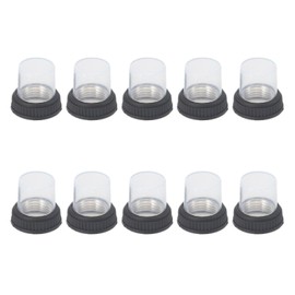 Vacatga 10pcs Circuit Breaker Waterproof Dust Cover with 12mm Bottom Diameter Silicone Flat Head Caps for KUOYUH 98 88 Series White Plastic White Plastic, 16mm/0.63inch