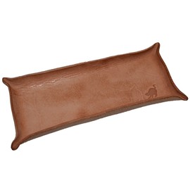 Desk Tray, Pen Tray, Cowhide Leather, Tanned Leather, Cat Stamp