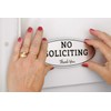 No Soliciting Sign – Digitally Printed Indoor/Outdoor Sign – Durable
