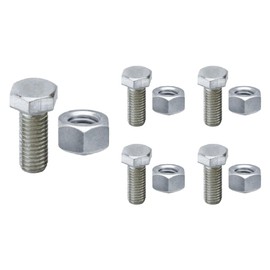 Newhouse Electric .5-in. W x .94-in. L Hex Bolt and Nut 10-Pack HXNBP-10PK, 5 Bolts and 5 Nuts, Hardware Nuts and Bolts Assortment Kit, Electro-Galvanized Finish, Home Improvement Electrical Equipment