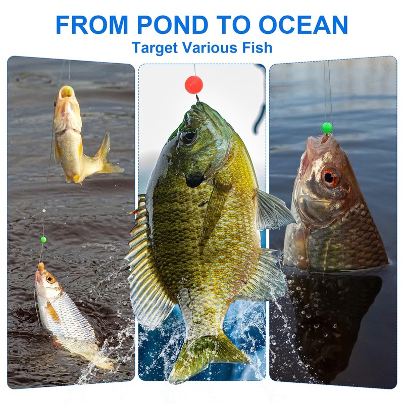 YELARXI Fishing Beads Glow Soft Plastic Fish Rigs 4 mm