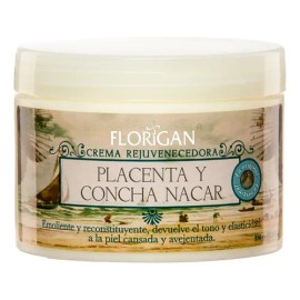 Crema Facial Florigan Rejuvenecedora Placenta y Concha Nácar 350g Sin Parabenos                                                                       