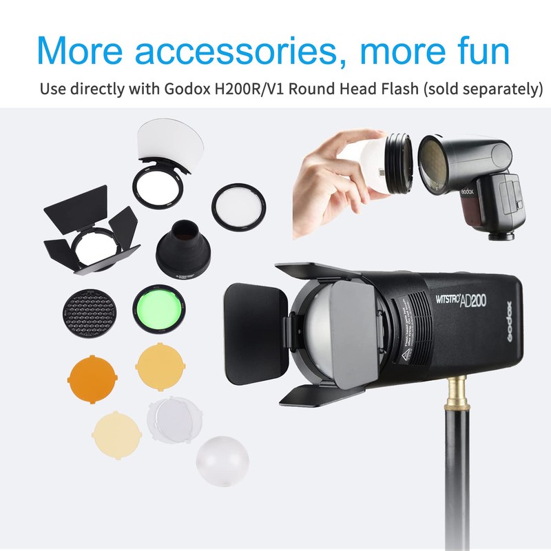 Godox AK-R1 Accessory Kit for GODOX H200R Ring Flash Head