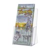 Marketing Holders 4"W Brochure Holder Trifold Pamphlet Maps Menu Pack