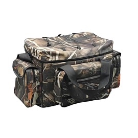 BalanZze Fishing Tackle Bag, Waterproof Tackle Bag For Saltwater, Large Fishing Tackle Box Bag,19.68 * 11.81 * 9.84in Fishing Tackle Storage Bags and Wraps with Camouflage Color