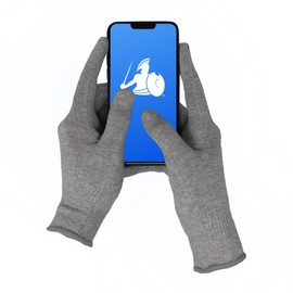 DefenderShield EMF Radiation Protection Gloves – Computer & Cell Phone Gloves Touchscreen-Friendly – Comfortable EMF Protection for Cell Phone Use – Large Size, Anti-Odor & Anti-Static Material