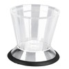 Honey Syrup Dispenser with Stand Multipurpose Honey Jar Clear Glass