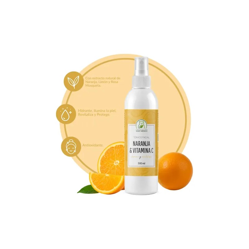 Tónico Facial De Naranja + Vitamina C Tono Uniforme 500