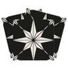 Black Starry Tile Stickers - Fireplace - Waterproof & Removable