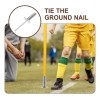3pcs Spring Ground Nail Football Flagpole Holder Soccer