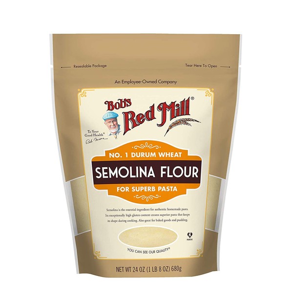 Bob's Red Mill Semolina Pasta Flour (24 Ounce, Pack of 2)