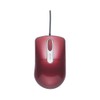 BUFFALO BSMOU27SMRD Wired Optical Mouse Quiet/3-Button/Medium Red