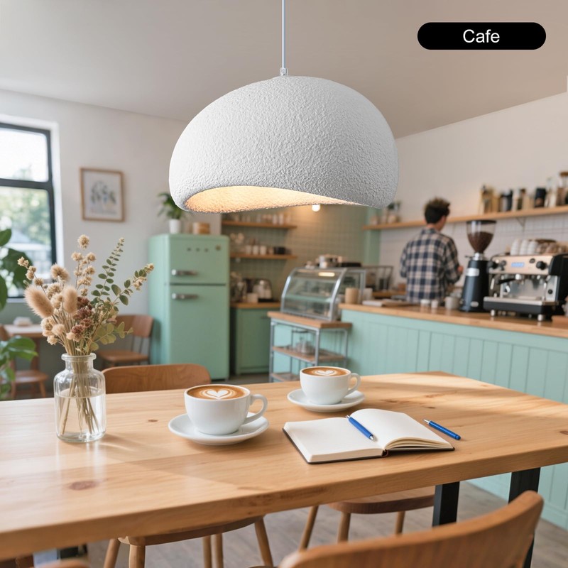 BESTWEST 15.7 inch Wabi Sabi Pendant Light for Dining Room