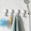 TAILI Heavy Duty Suction Cup Shower Hooks 4 Pack, Damage-Free