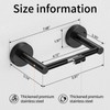 FEILERN Toilet Paper Holder, Tissue Roll Holder for Bathroom, Matte