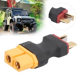 Dilwe XT60 Female to Male T Adapter, Plug Connector XT60 Female to Male T Plug Portable Aircraft Model Adapter Plug XT60 Female to Male T Adapter RC Car Part
