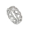 Loralyn Designs Mens Silver Braided Stainless Steel Celtic Knot Band