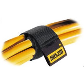 Rip-Tie 1x6" Heavy-duty CableWrap, 10/Pack, Black