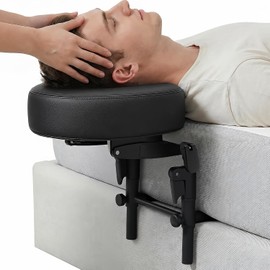 Reposacabezas de masaje para cama, cuna de masaje portátil para cama, kit de mesa de masaje con altura ajustable de 5.5 a 17 pulgadas para el hogar, salón