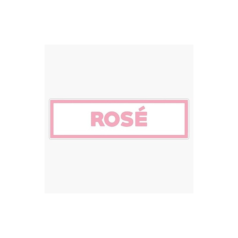 Pink R Cute Bumper Sticker Vinyl Decal 5"