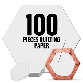 LaserThing Quilting Paper Templates | Handy Tools for Crafting Quilt Patterns | Ideal for Precision Quilting Projects | Includes 1'' Hexagon EPP Set - 100 Pieces