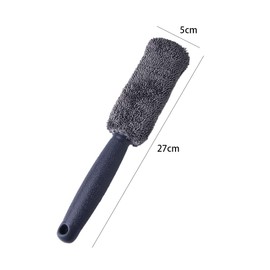 Vctitil 26 Pcs Car Cleaning Tool Set-2 Pcs Long Handle Wheel Rim Brush,12 Pcs EVA Tire Contour Dressing Applicator Pads,12 Pcs Foam Car Wax Applicator Pad