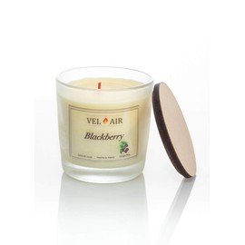 VEL AIR Vela Aromática Blackberry (Frutos Rojos) Ecologicas. Artesanales, 250 gr/ 9 oz de cera de soya.Velas Aromaticas, velas decorativas, velas relajantes