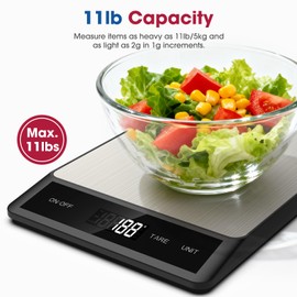 Mik-Nana Food Scale, Digital Kitchen Scale with 6 Units Tare Function
