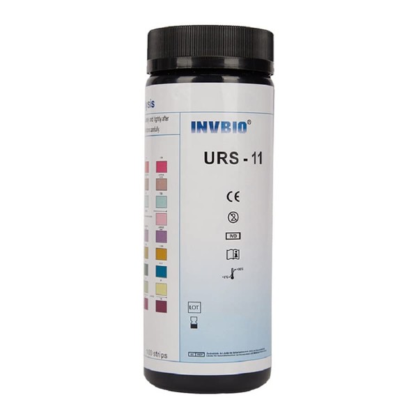 INVBIO Urine Strips 11 Parameters ph Ketone Test Strips for Testing Ketosis etc, Home Health Test Strips, Accuracy and Precision Urinalysis Strips - 100ct