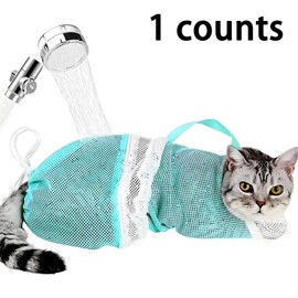 Adjustable Cat Bathing Bag, Multipurpose Grooming Bag for Easy and Safe Cat Bathing, Pet Bathing Supplies, Dog & Cat Grooming Supplies, Valentine's Day Gift