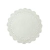 Traditional Floral Embroidered with Cutwork Design Round Placemat 18" Round