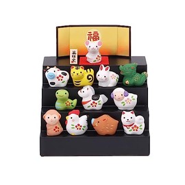 Yakushigama Zodiac Zodiac Lucky Chinese Zodiac Tiered Ornament