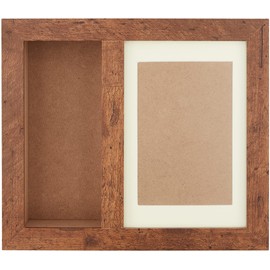 Maruwa Boeki 400893501 Arranged Photo Frame, Large, Brown, 7.5 x 2.2 x 8.7 inches (19 x 5.5 x 22 cm)