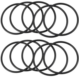 10 PCS 80 mm External Dia 4 mm Thick Filter Rubber O-Ring Seal Black