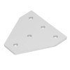 5Pcs Tie Plate 5 Holes Aluminum Robust Reinforced Connecting Mending