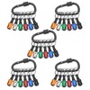sourcing map 30PCS Keychain Aluminum Alloy Screwdriver Bits Holder Extension