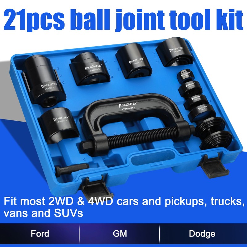 limontek Ball Joint Press Kit 21pcs, Master Ball Joint Removal
