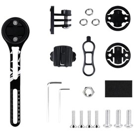 Ghyxfdai Aluminium Alloy Integrated Handlebars Out Front Mount Compatible with Garmin Bike Computer, Bicycle Lights, Stopwatch Extension Stand, Bicycle Camera Accessories,Bike Computer Mount.