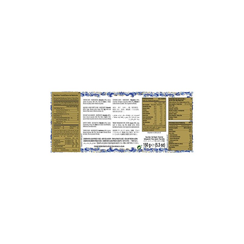 Almond & Honey Brittle Bar Doña Jimena 150g