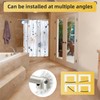 Chrsouly Adjustable 50-85 inches Curved Shower Rod, Extra Wide, Rustproof,
