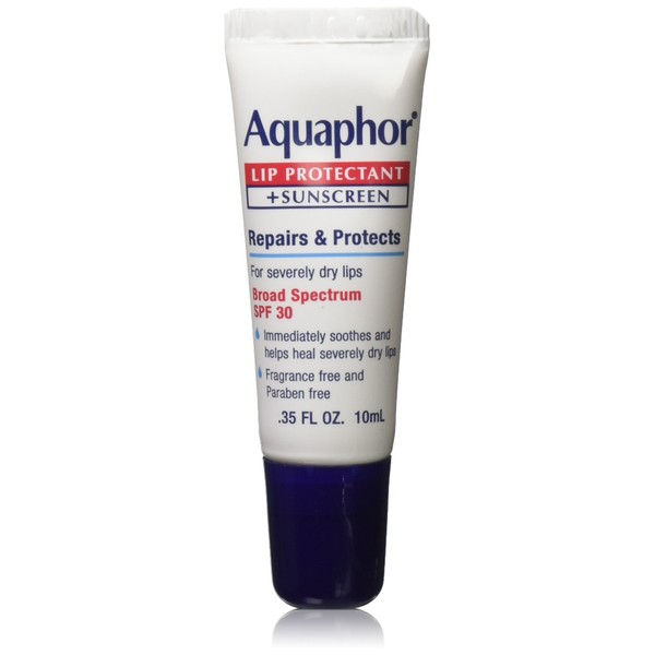 Aquaphor Lip Protectant Plus Sunscreen SPF 30 0.35 Ounce (Pack of 3)