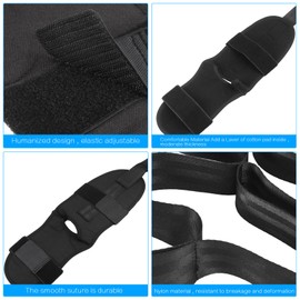 Hejo Yoga Band Stretching, Yoga Ligament Stretch Strap with Mesh Pocket, Foot and Leg Band Stretching Strap Fitness Stretch Gymnastics Strap for Leg Training, Fitness, Dance, Gymnastics