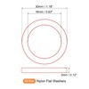 MECCANIXITY Nylon Flat Washer 16mm ID, 30mm OD, 3mm Thickness,