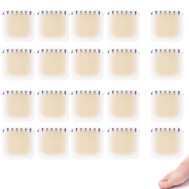 L0famy Hydrocolloid Blister Plasters Compeed Heel, 20Pcs Elastoplast Second Skin Plasters for Toes, Waterproof Blister Protector Cushion Pad Invisible for Foot Heel Finger
