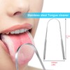 HouChanges Tongue Scraper Stainless Steel,Tongue Cleaners Fresh Breath Restored Taste