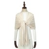 SWAT PANY Pashmina shawls and wraps for Evening Dresses Cream