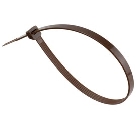 Gocableties Cable Ties, Pack of 100, Brown, 300 mm x 7.6 mm with 54.4 kg Tensile Strength, Extra Strong, UV-Resistant Set
