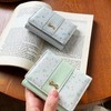 Bakurok Small Wallet for Women Cute Coquette Bow Slim Trifold
